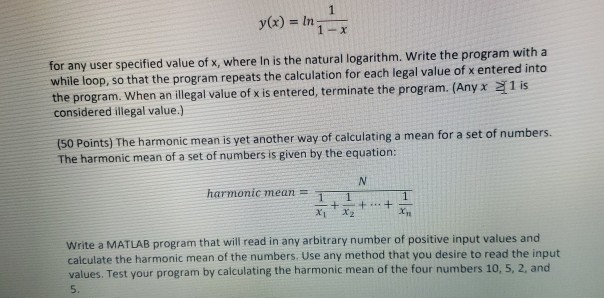 Write a MATLAB program to evaluate the function (