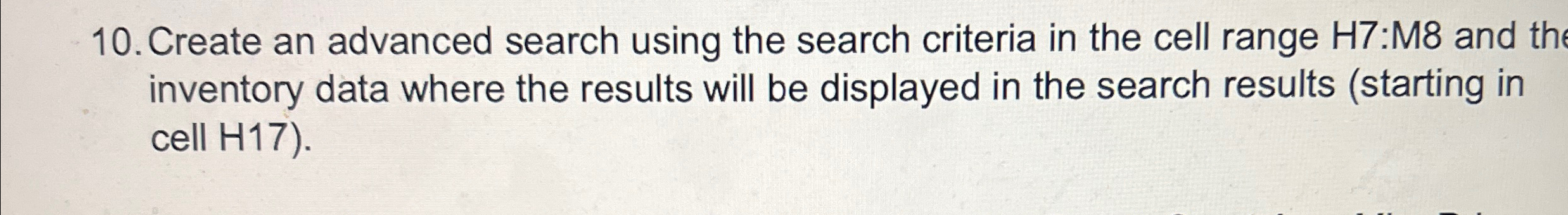 Create an advanced search using the search