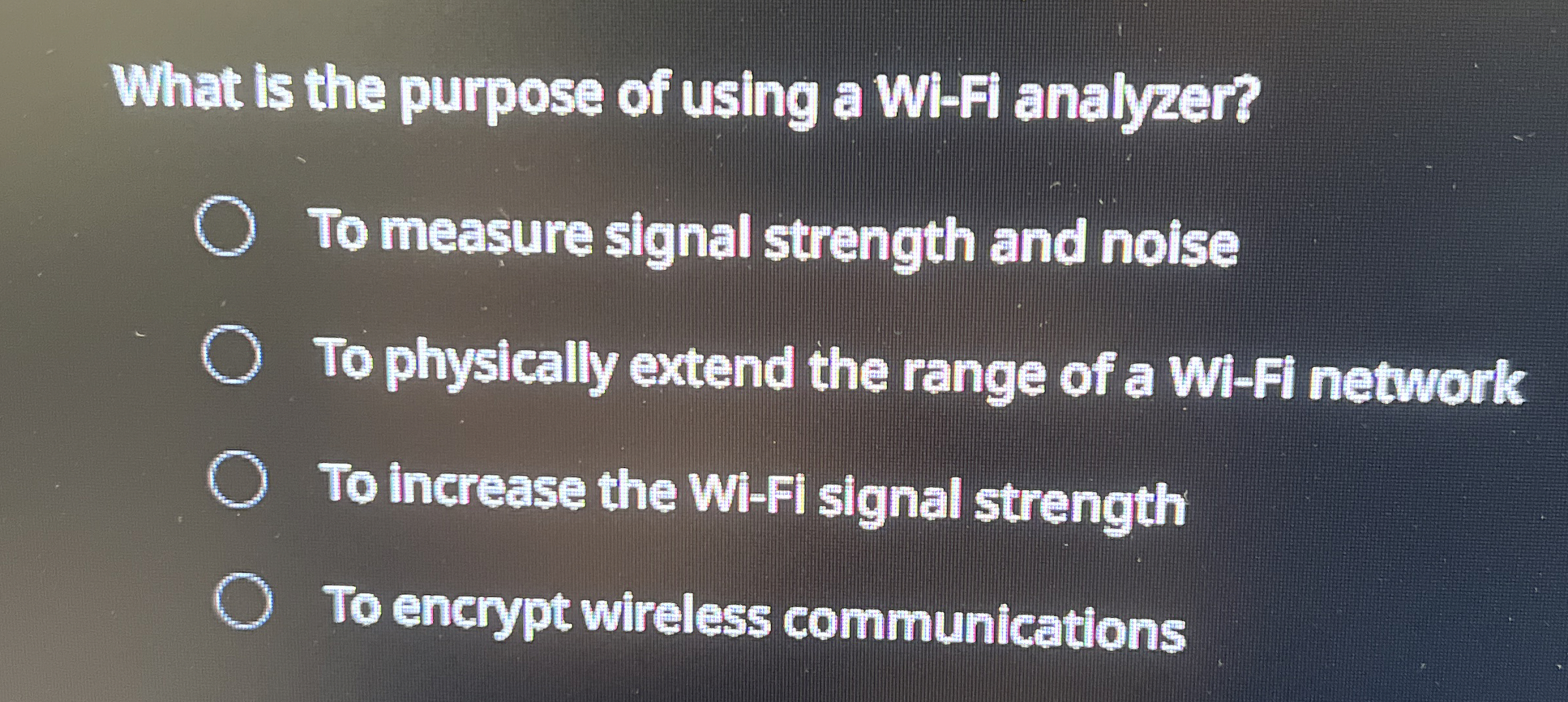 What is the purpose of using a Wi - Fi analyzer?