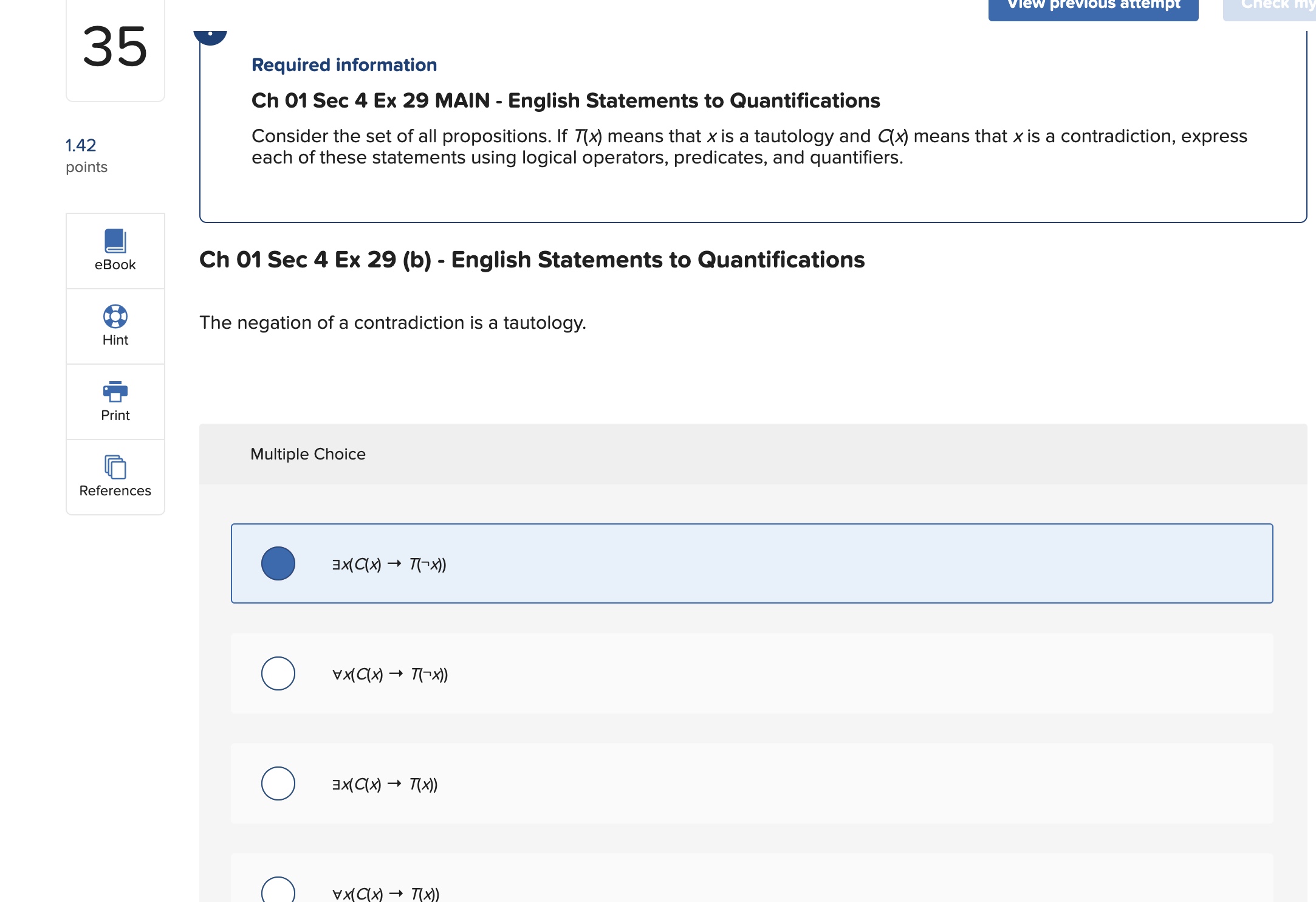 Ch 0 1 Sec 4 Ex 2 9 ( b ) - English Statements to
