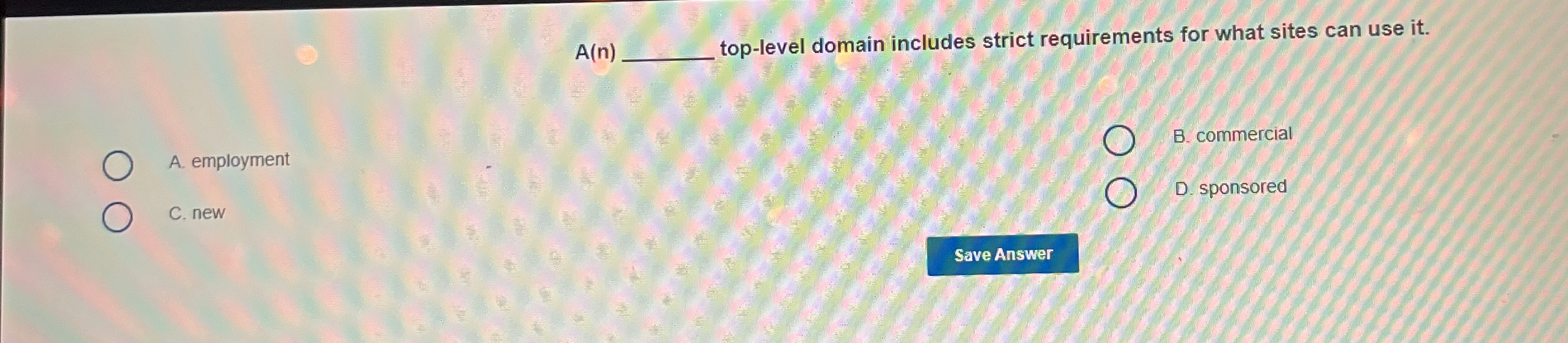 A ( n ) top - level domain includes strict