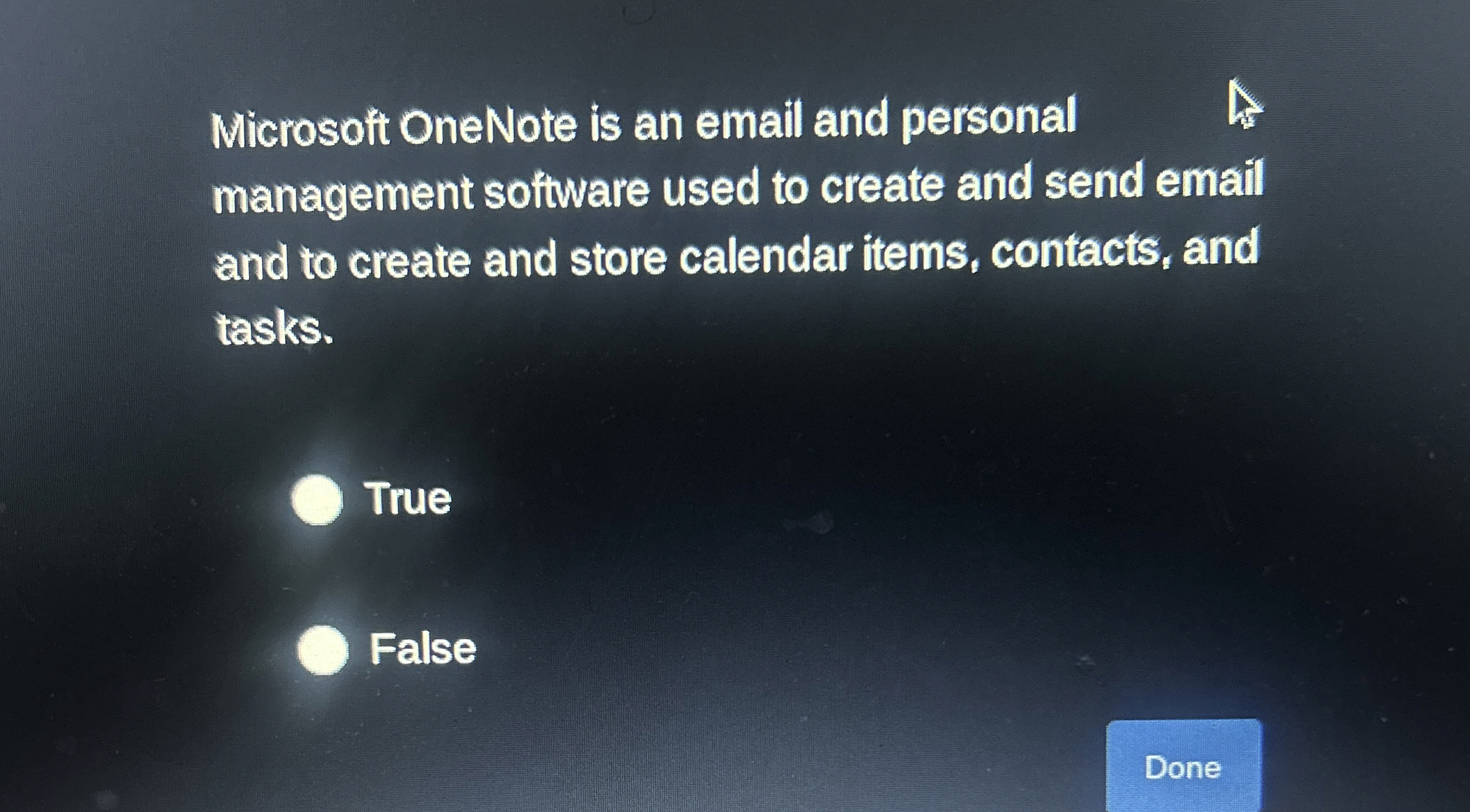 Microsoft OneNote is an email and personal