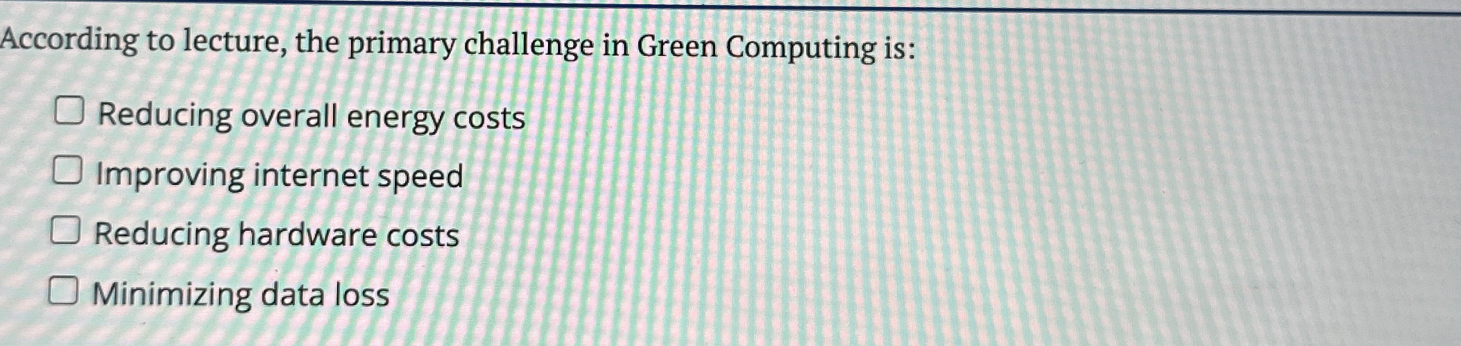 According to lecture, the primary challenge in