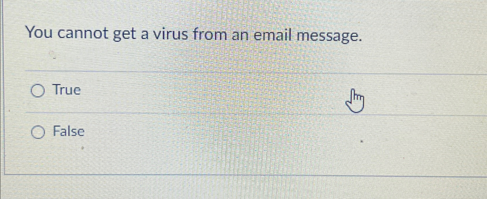 You cannot get a virus from an email message.