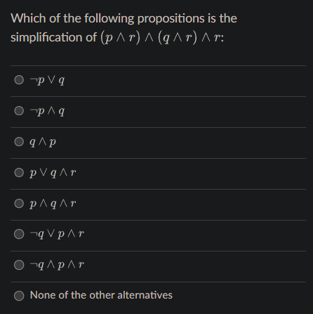 Which of the following propositions is the