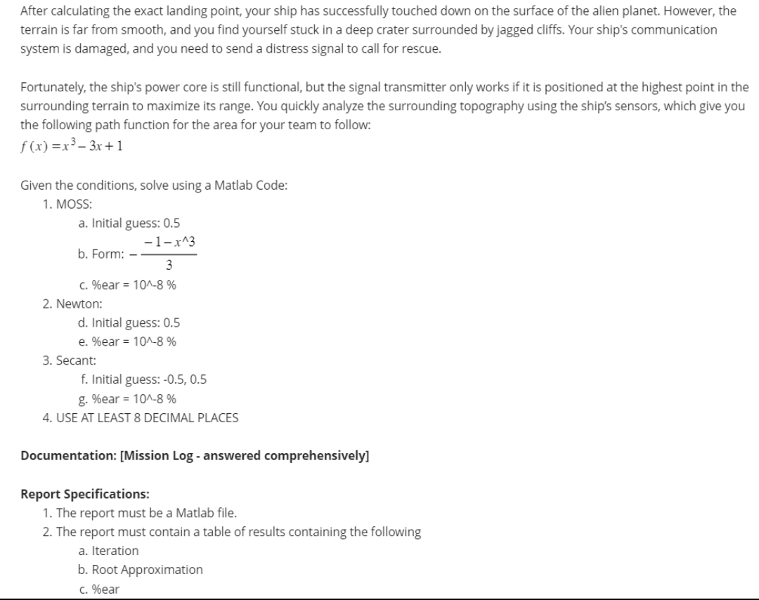 Show all iterations of each method and each