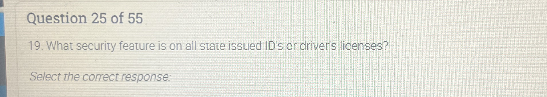 Question 2 5 of 5 5 What security feature is on
