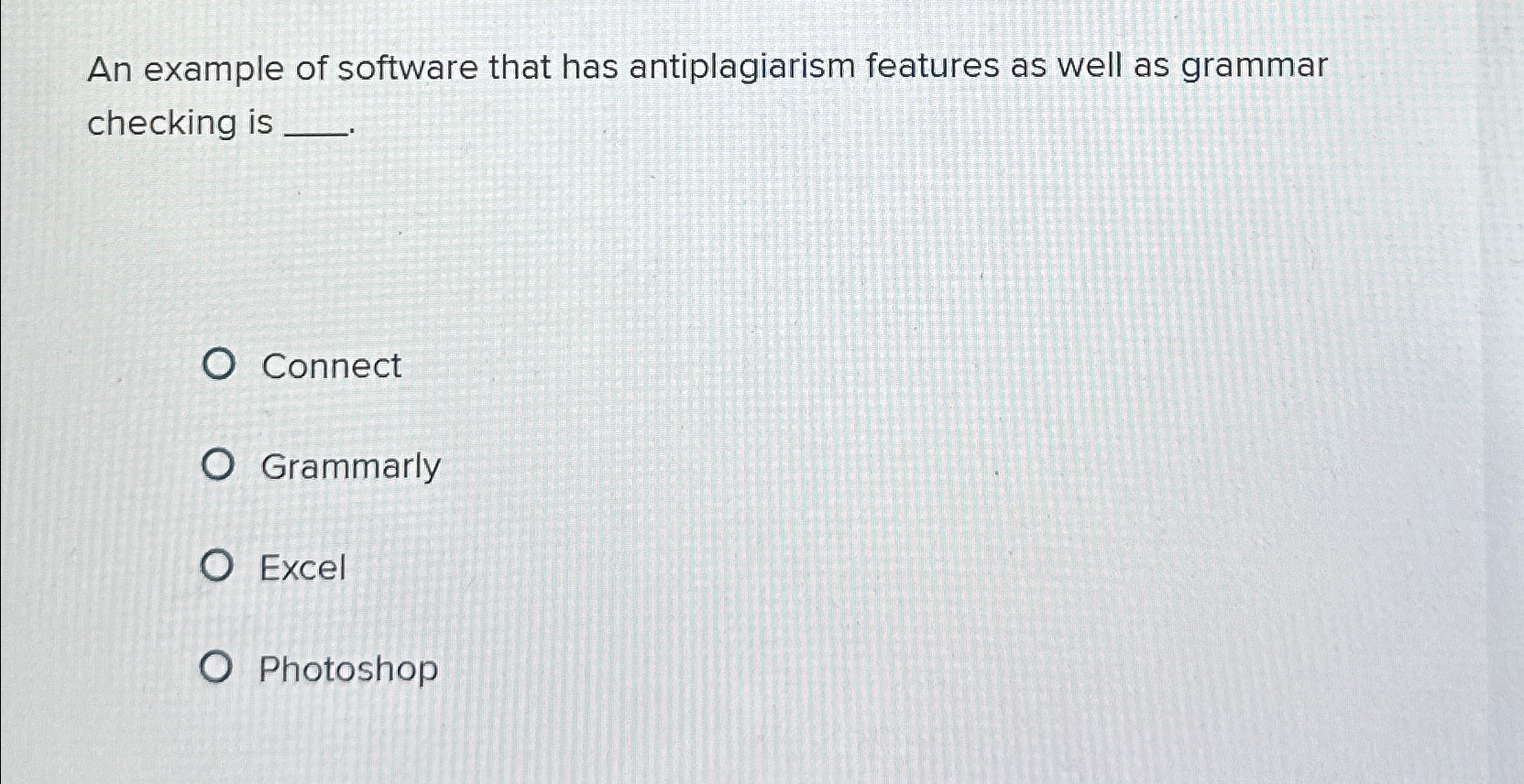 An example of software that has antiplagiarism
