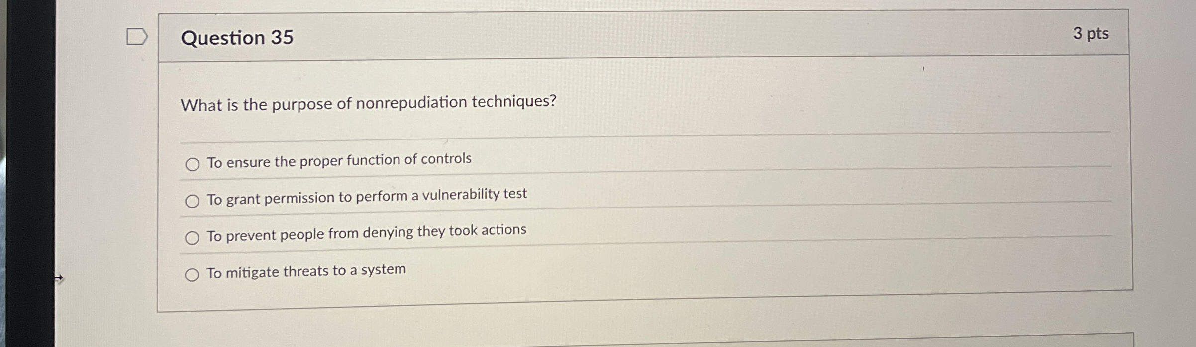 Question 3 5 What is the purpose of