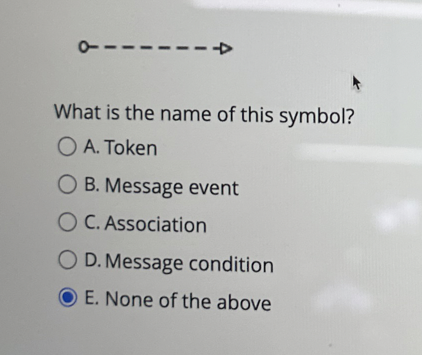 What is the name of this symbol? A . Token B .