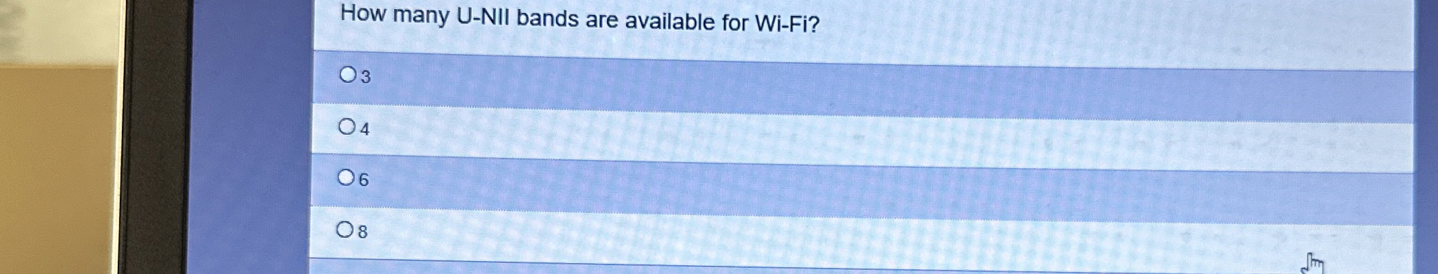 How many U - NII bands are available for Wi - Fi