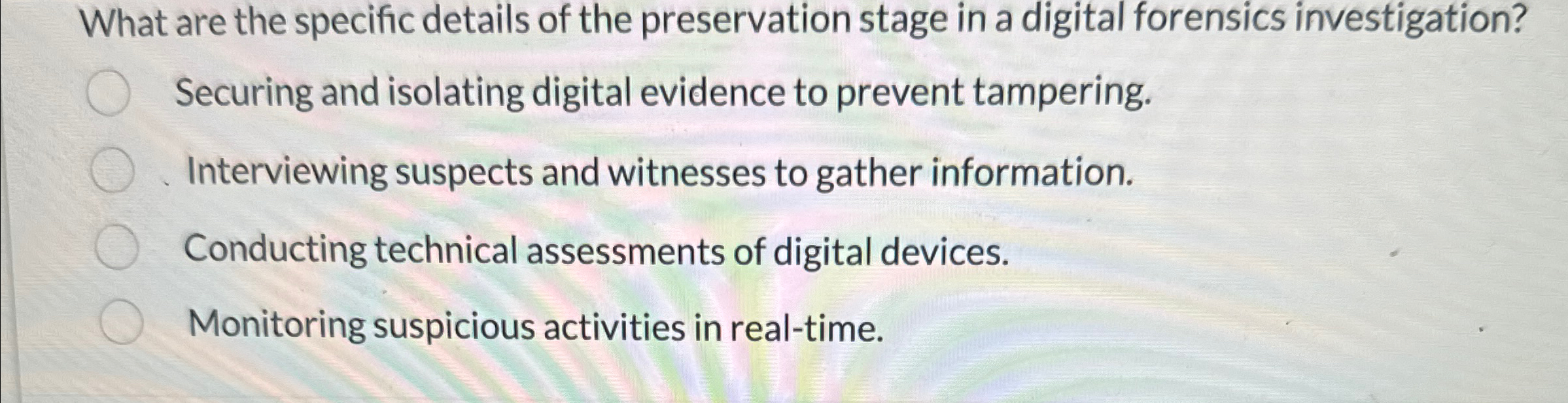 What are the specific details of the preservation