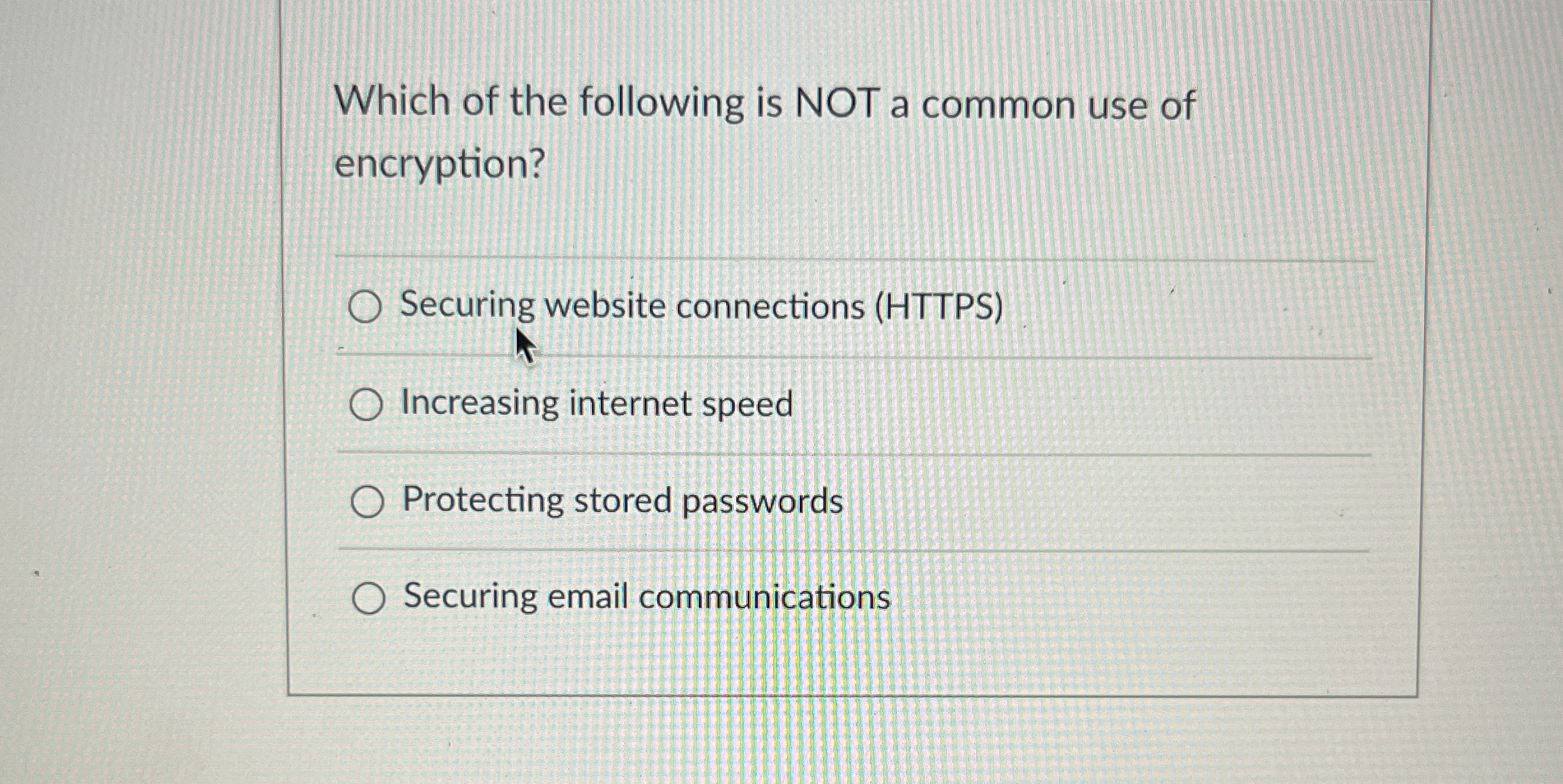 Which of the following is NOT a common use of