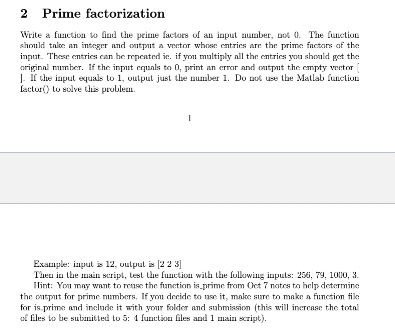 2 Prime factorization Write a function to find