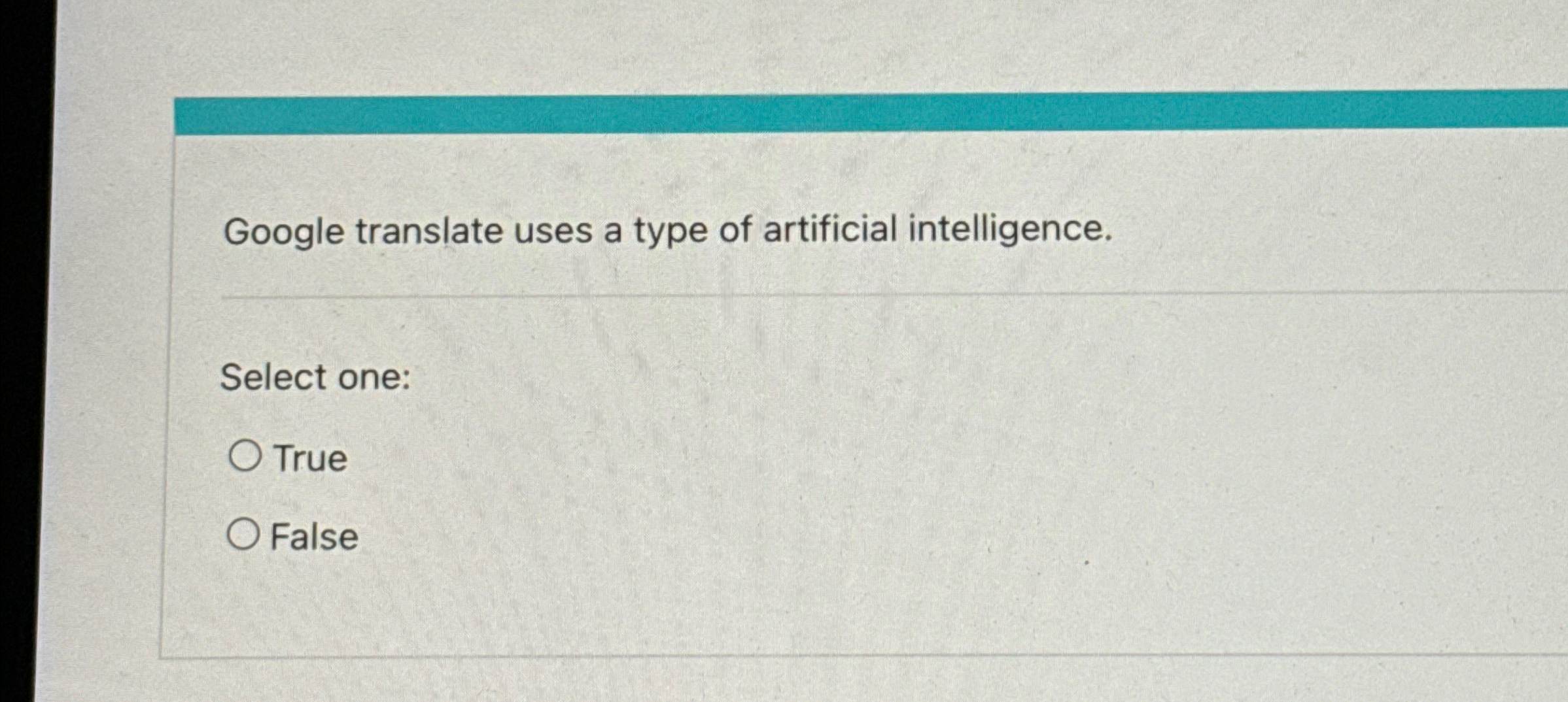 Google translate uses a type of artificial