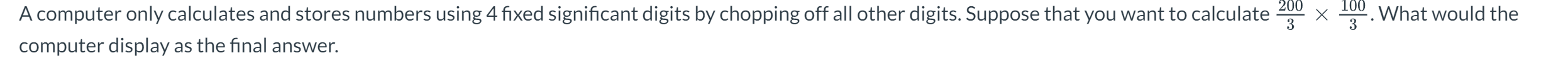A computer only calculates and stores numbers