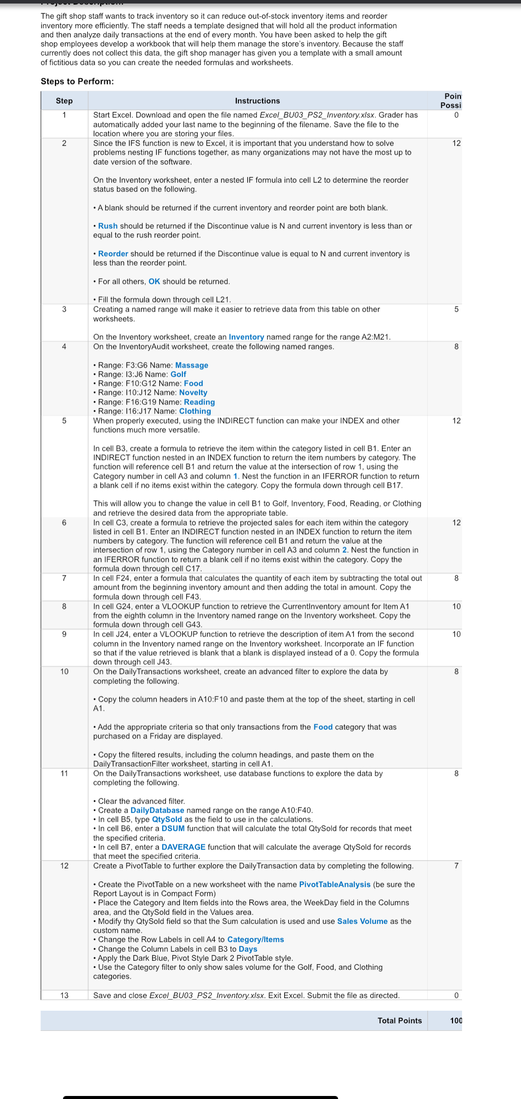 Complete excel doucment and send a copy to me