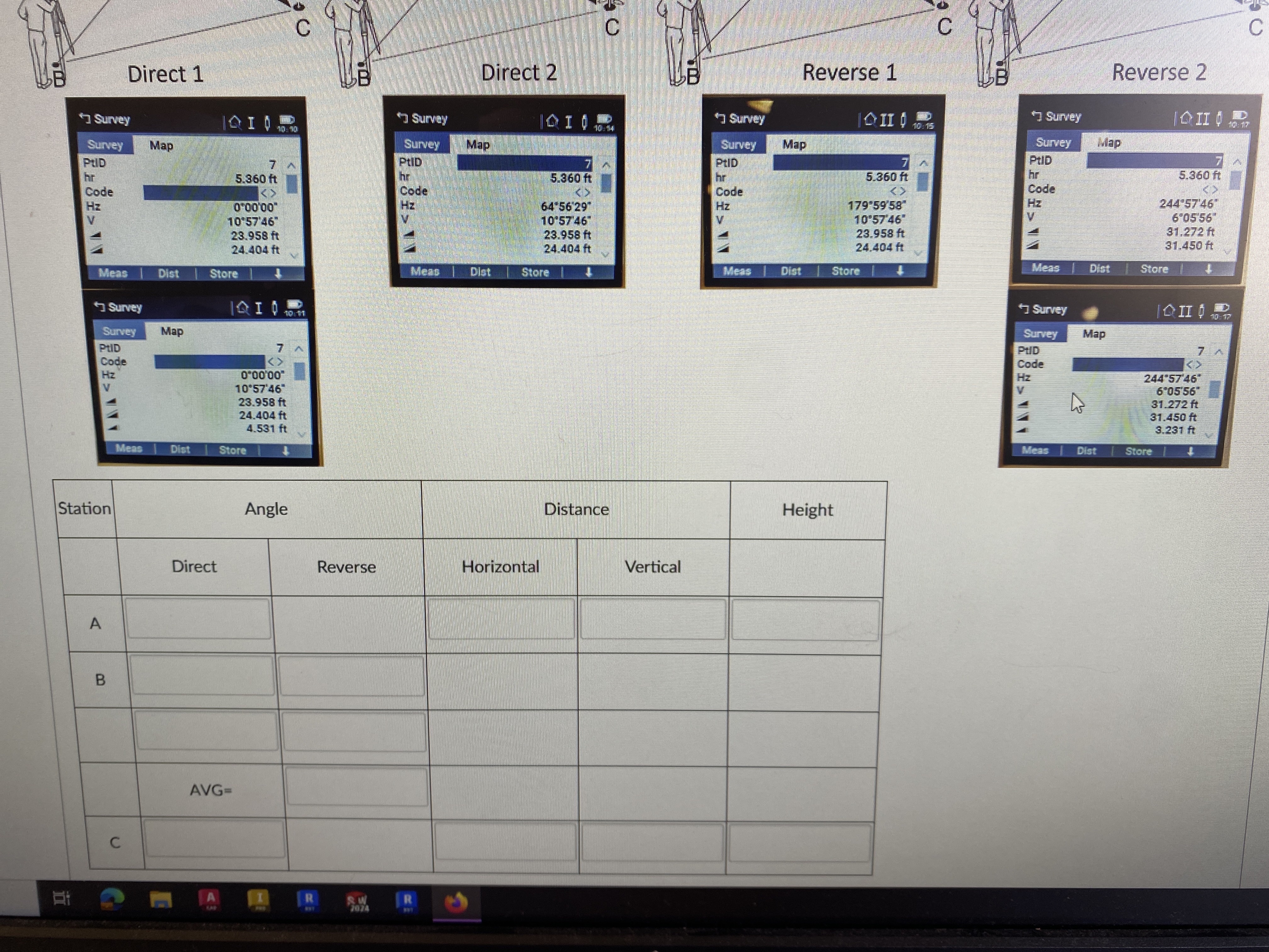 Complete chart based on the screen.