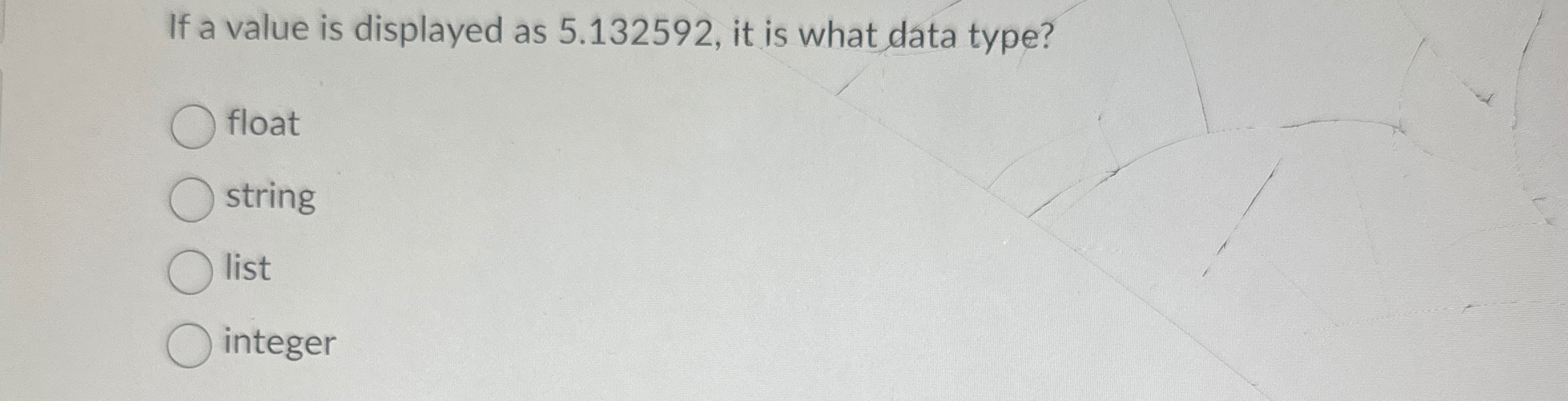 If a value is displayed as 5 . 1 3 2 5 9 2 , it