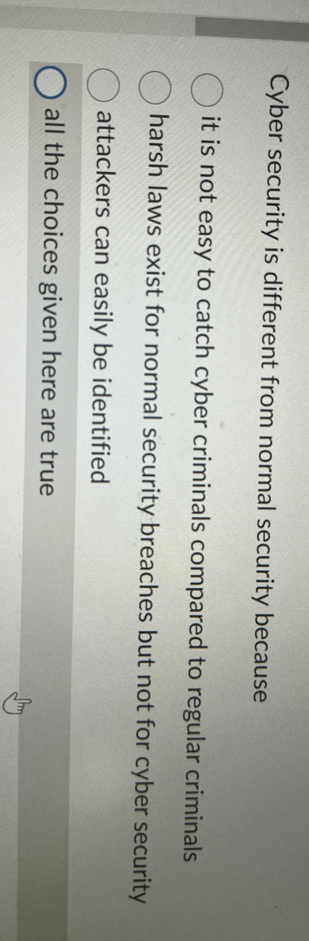 Cyber security is different from normal security