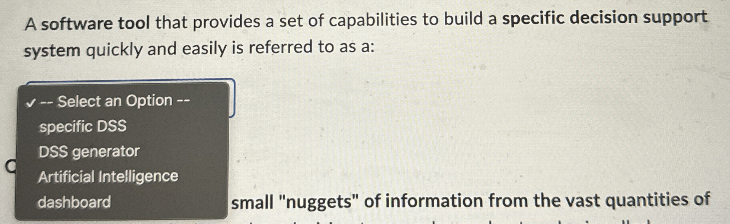 A software tool that provides a set of