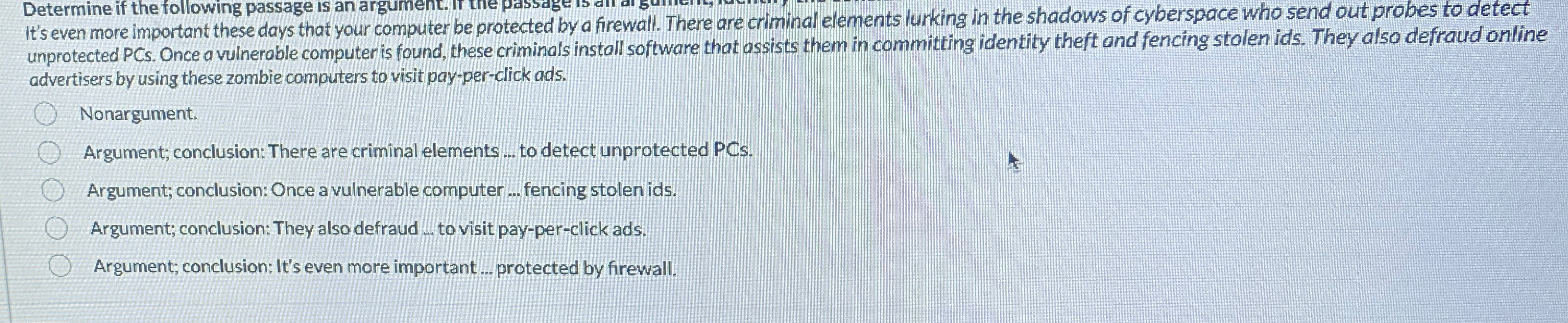 It's evene if the fol ant the passage is an aur