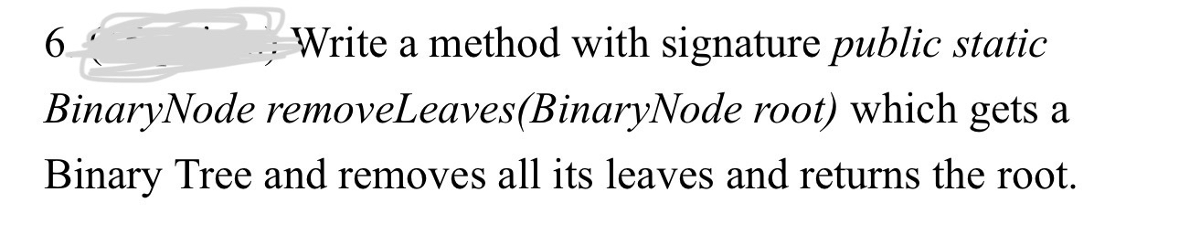 6 Write a method with signature public static