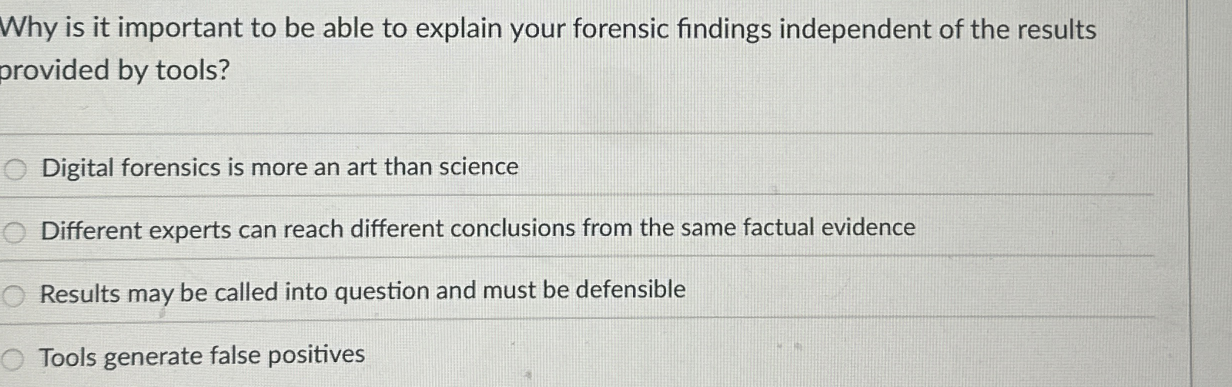 Why is it important to be able to explain your