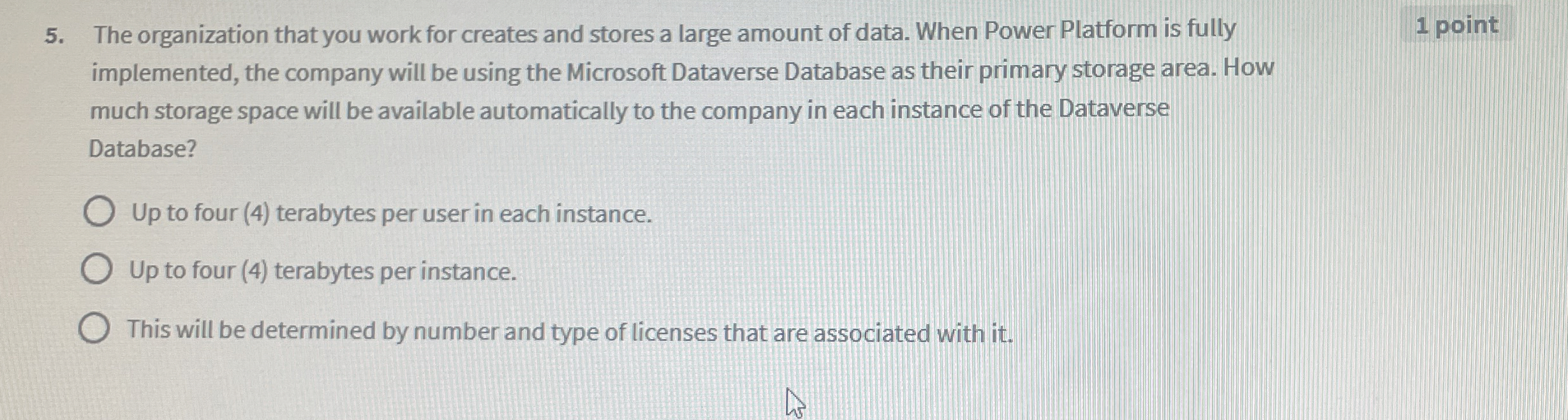 The organization that you work for creates and