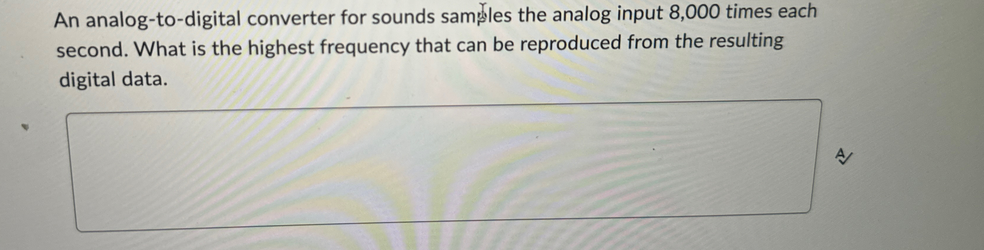 An analog - to - digital converter for sounds