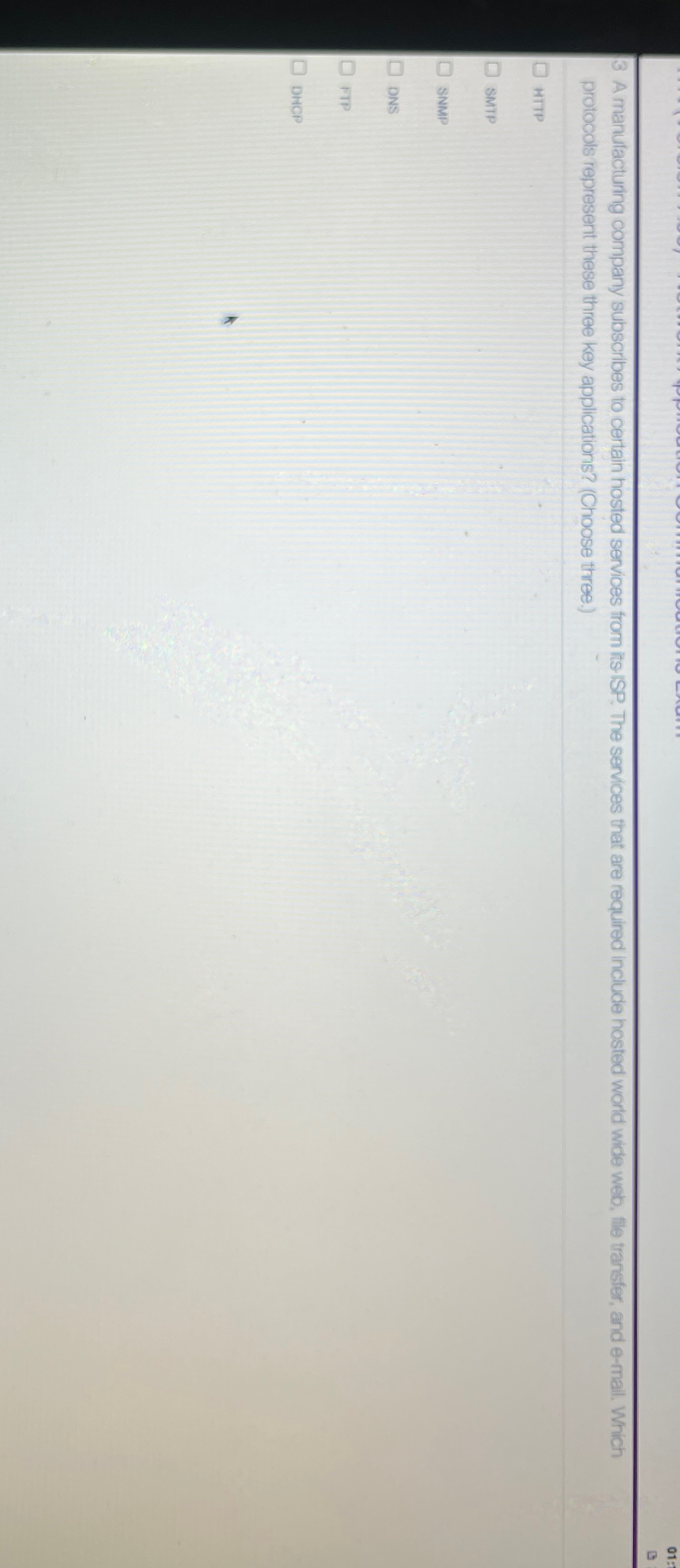 3 A manufacturing company subscribes to certain