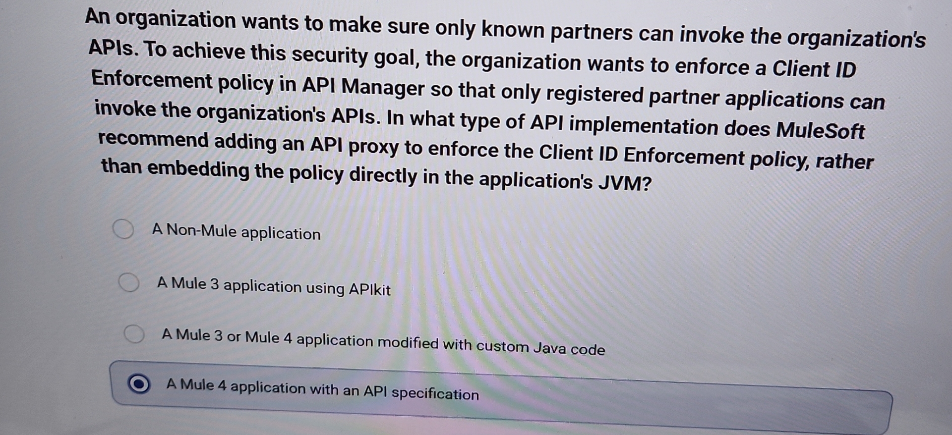 An organization wants to make sure only known
