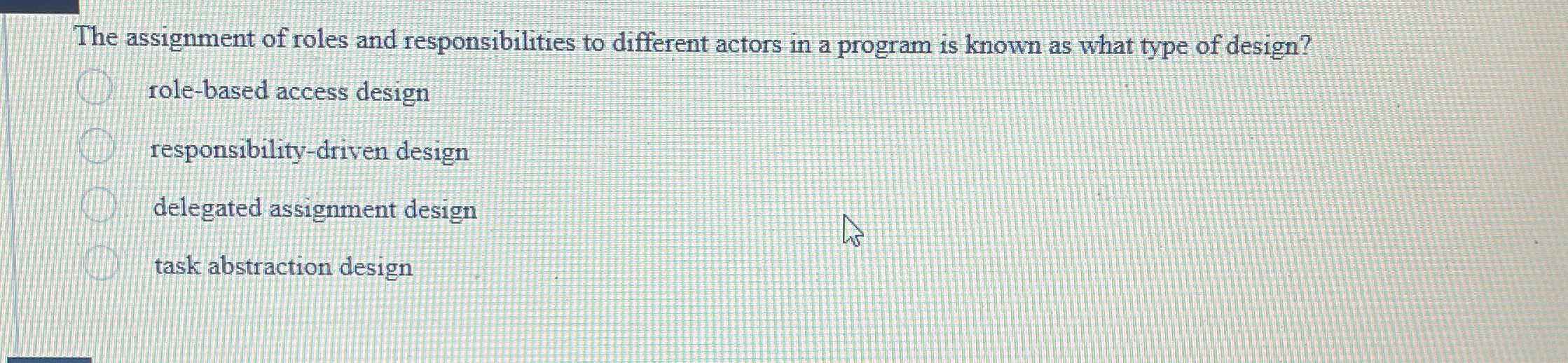 The assignment of roles and responsibilities to