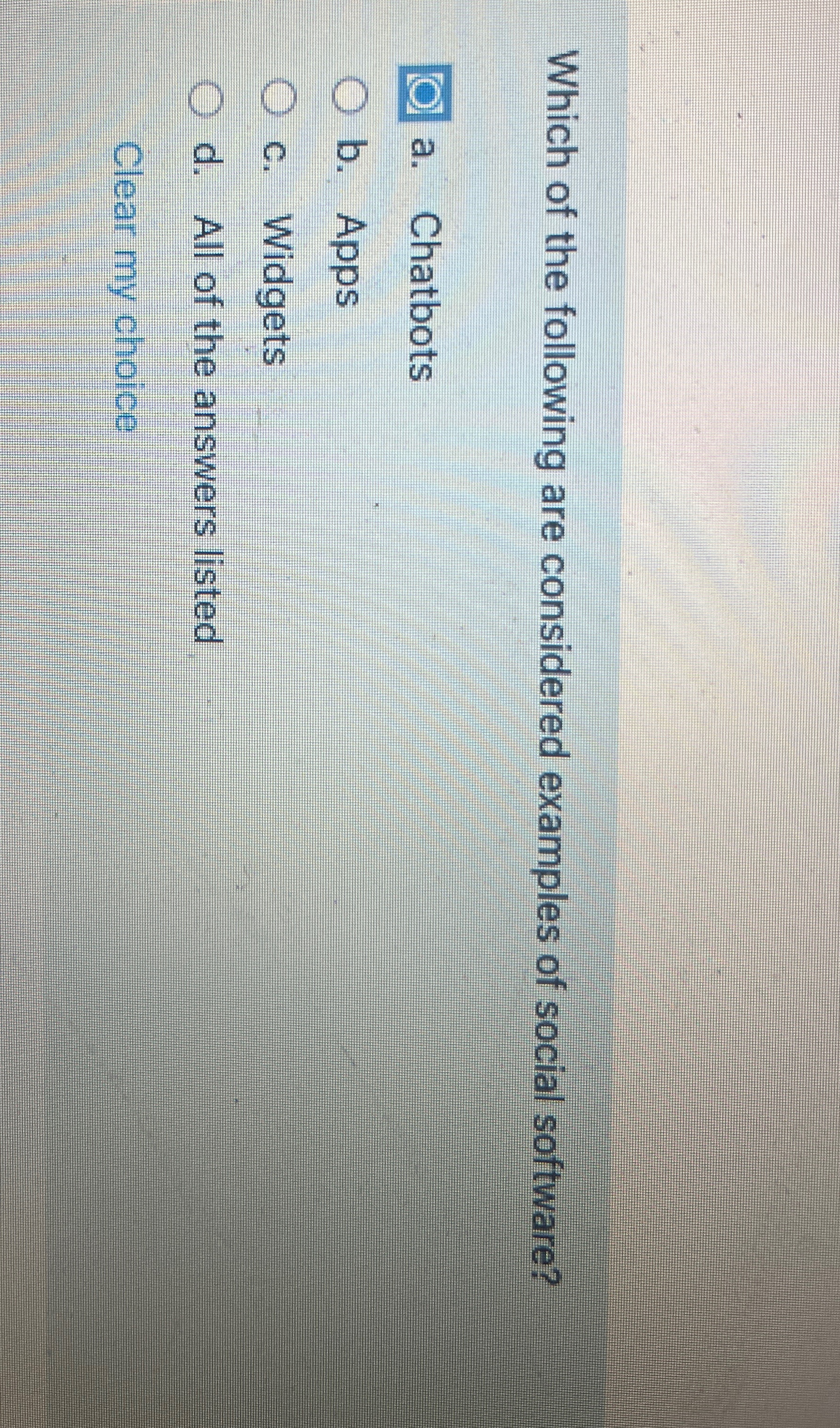 Which of the following are considered examples of