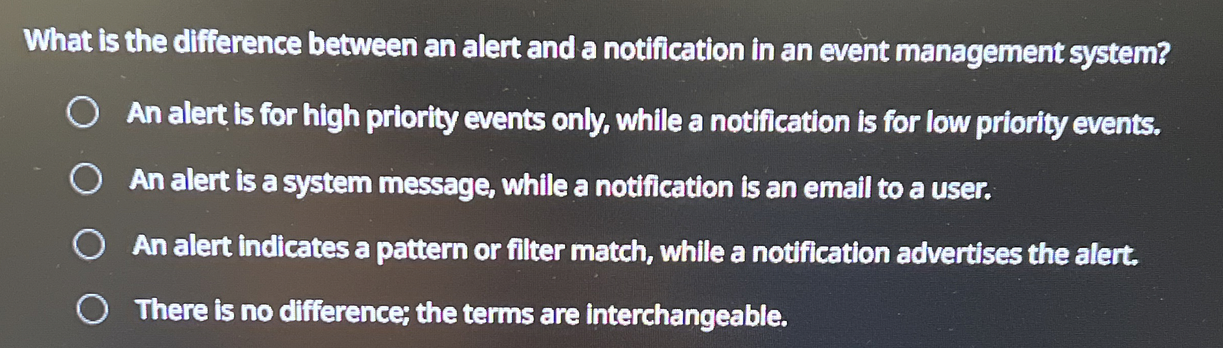 What is the difference between an alert and a