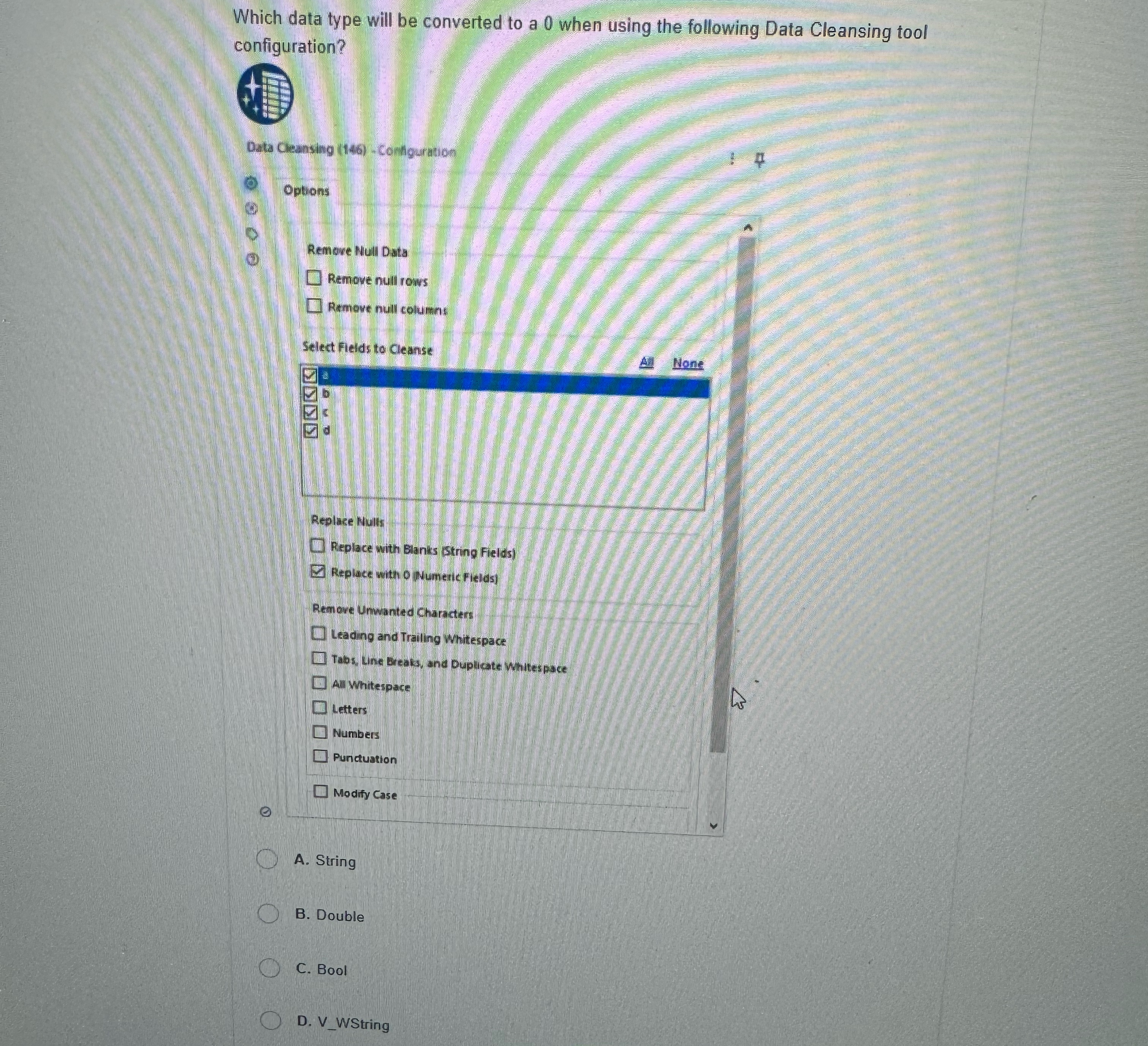 Which data type will be converted to a 0 when