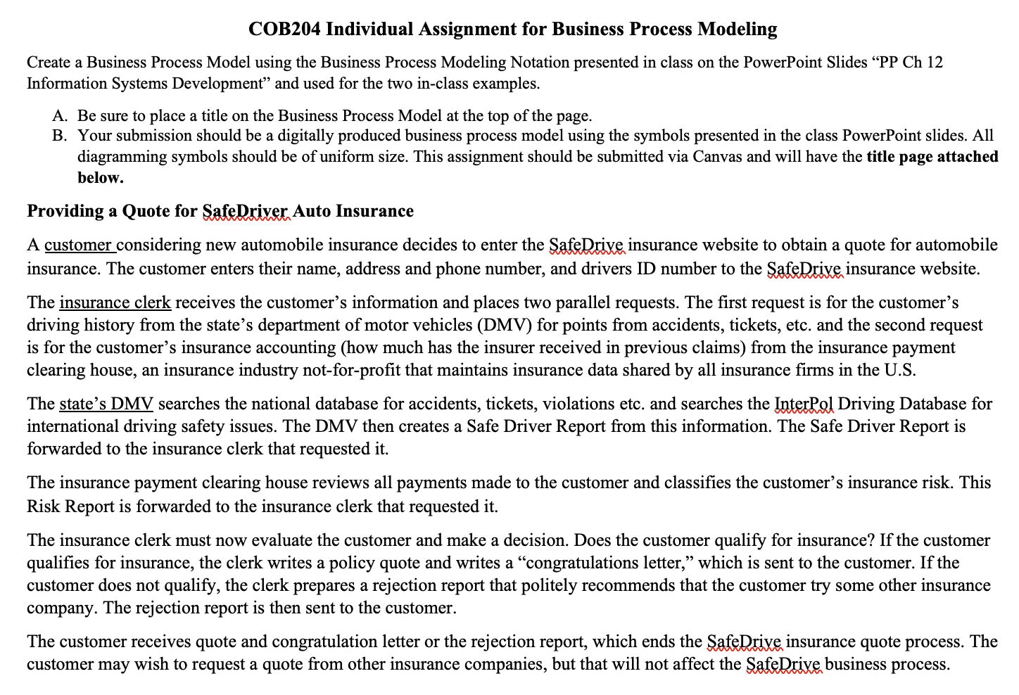 COB 2 0 4 Individual Assignment for Business
