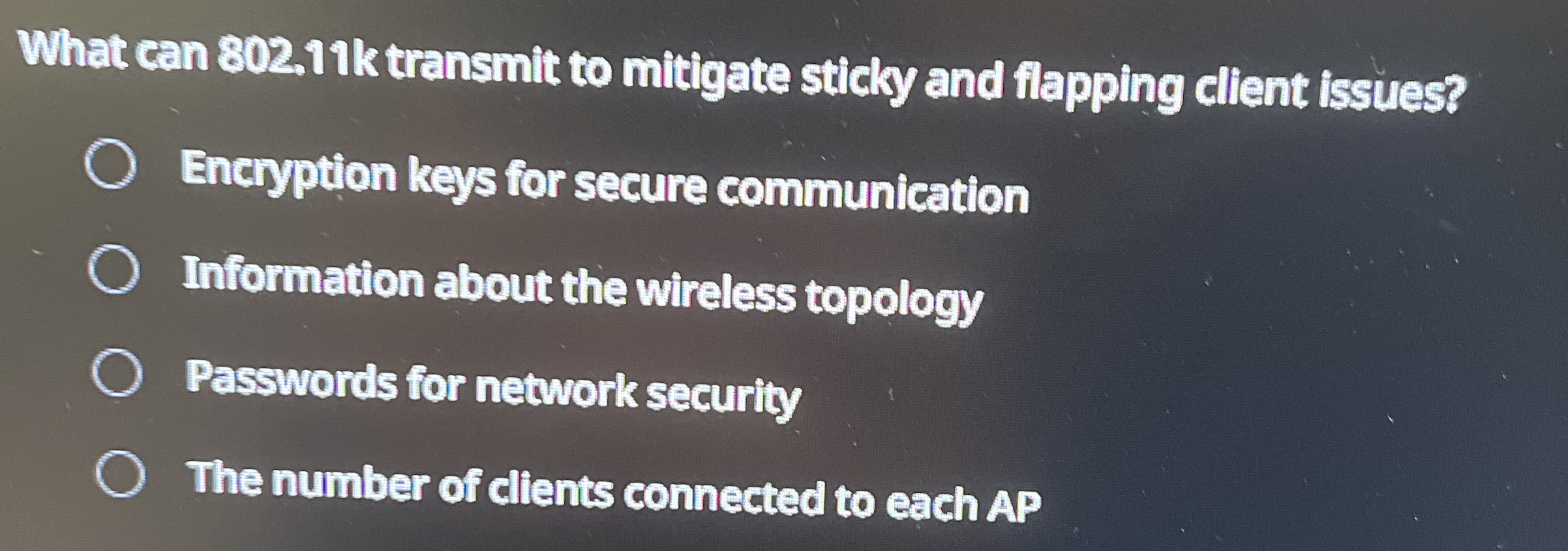 What can 8 0 2 . 1 1 k transmit to mitigate
