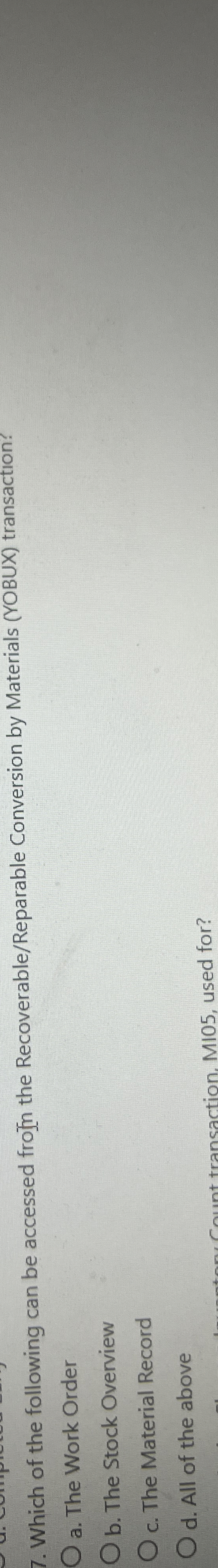 Which of the following can be accessed frofn the