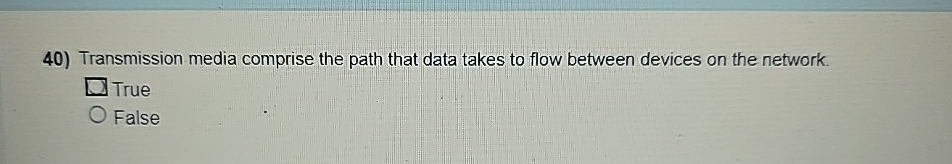 Transmission media comprise the path that data