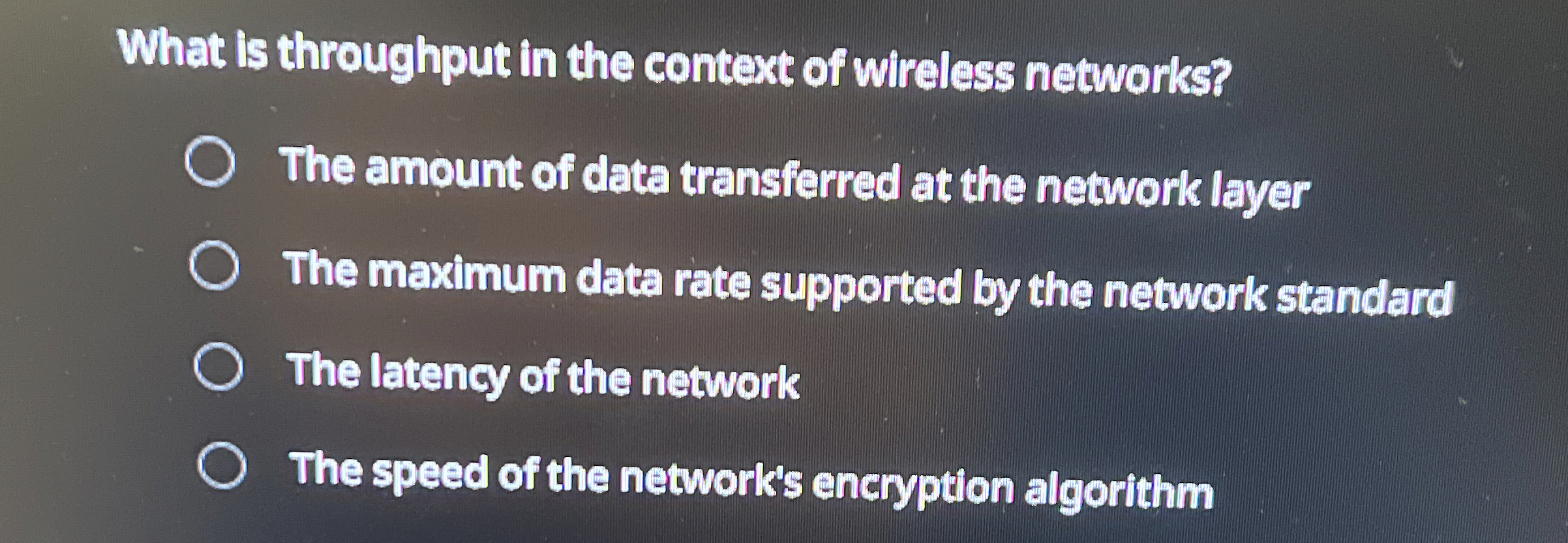 What is throughput in the context of wireless