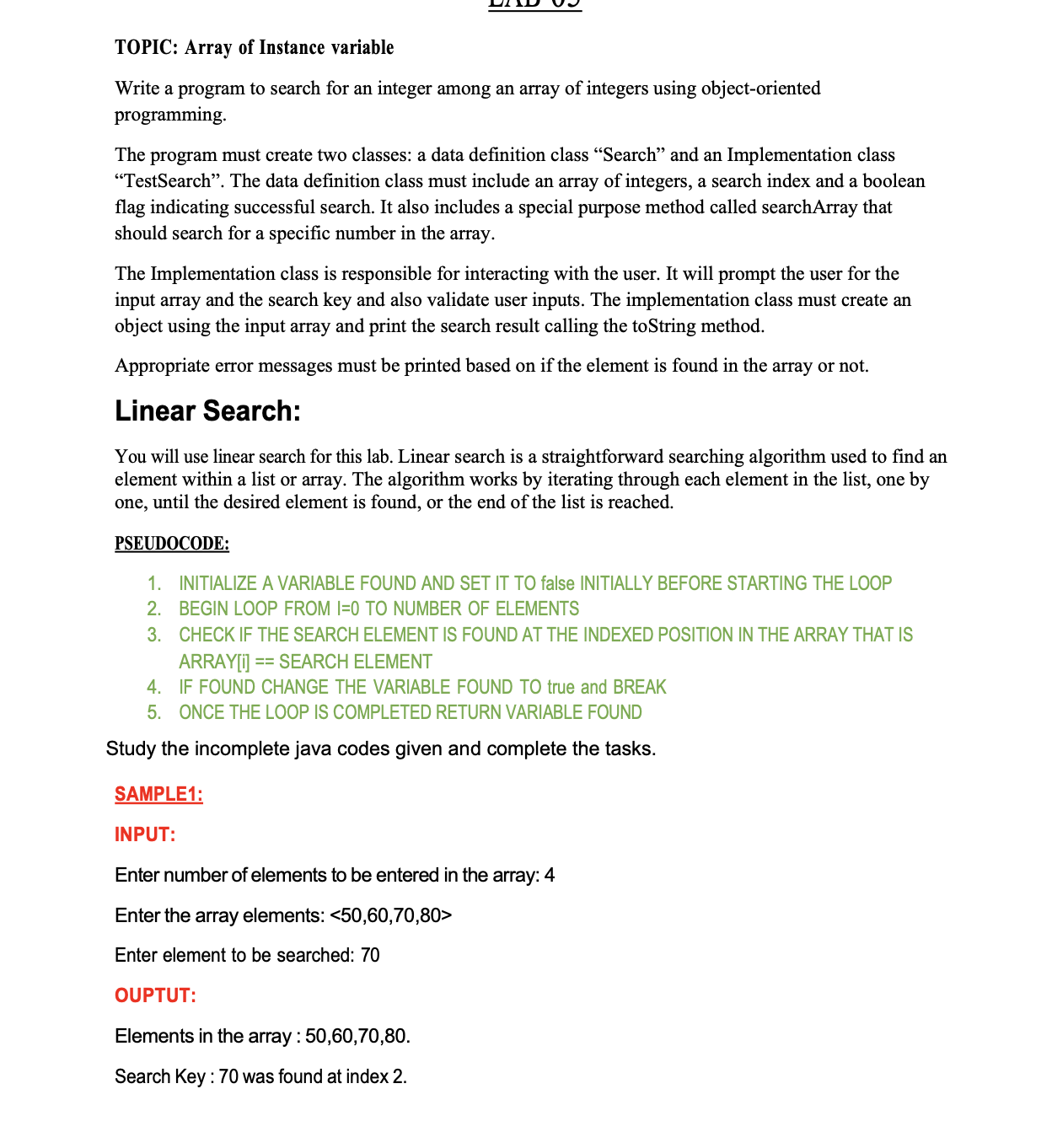 pls help i need whole completed jva codsm ( lab 5