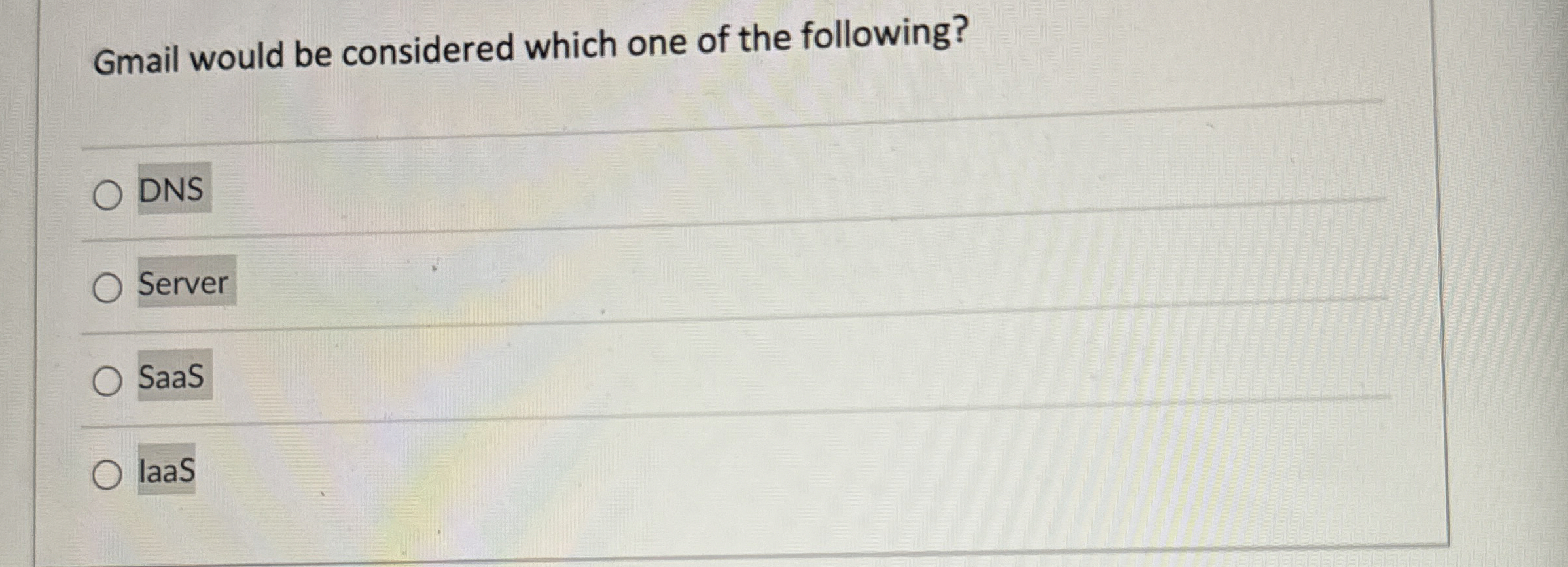 Gmail would be considered which one of the