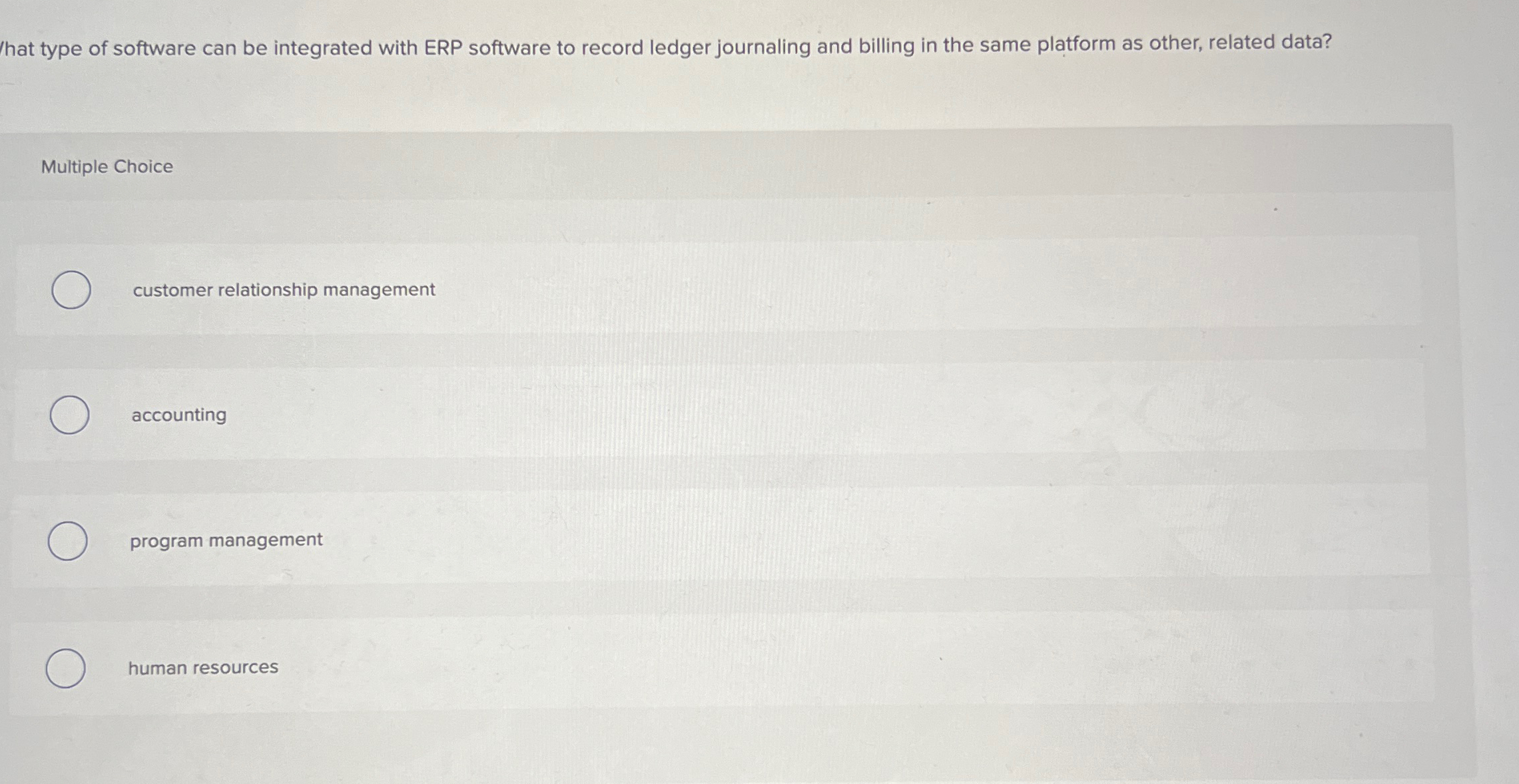 hat type of software can be integrated with ERP