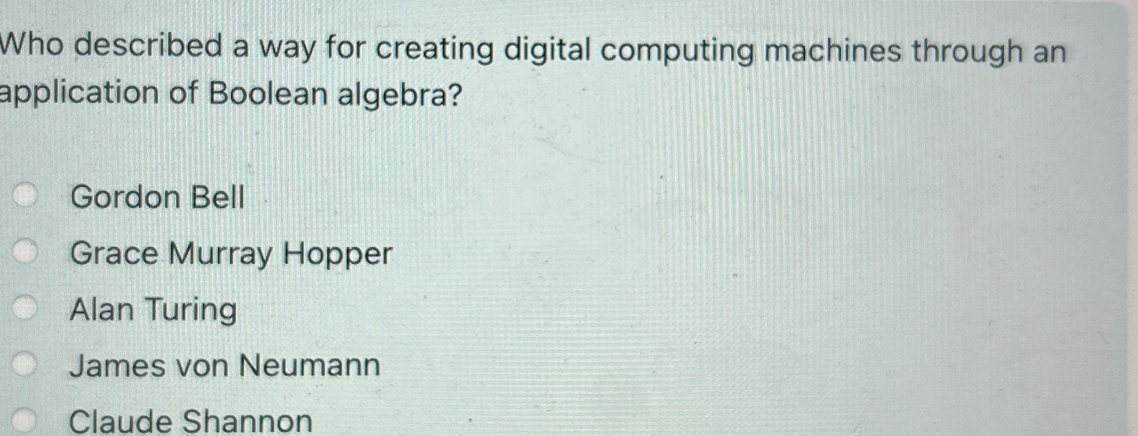 Who described a way for creating digital