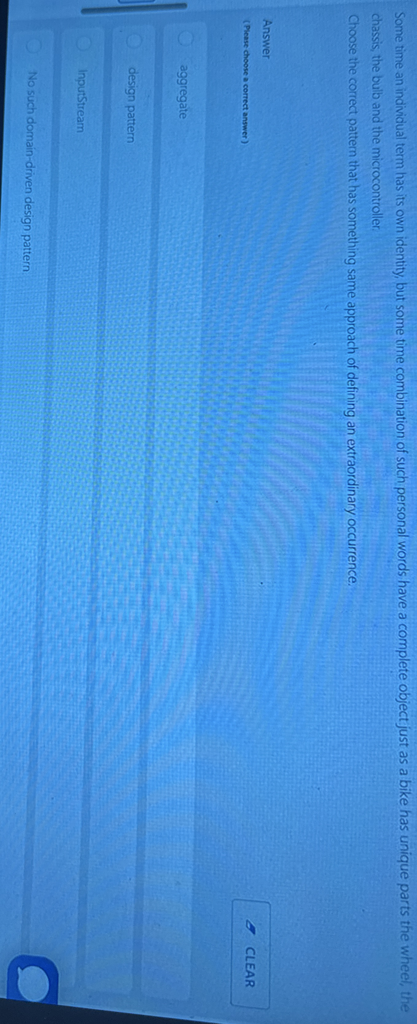 Some time an individual term has its own