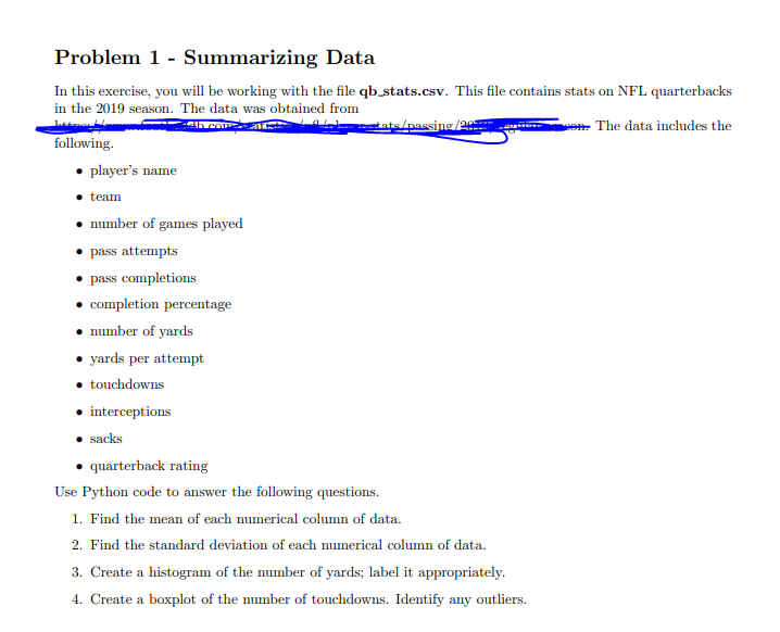 Please help with python coding!! Problem 1 -