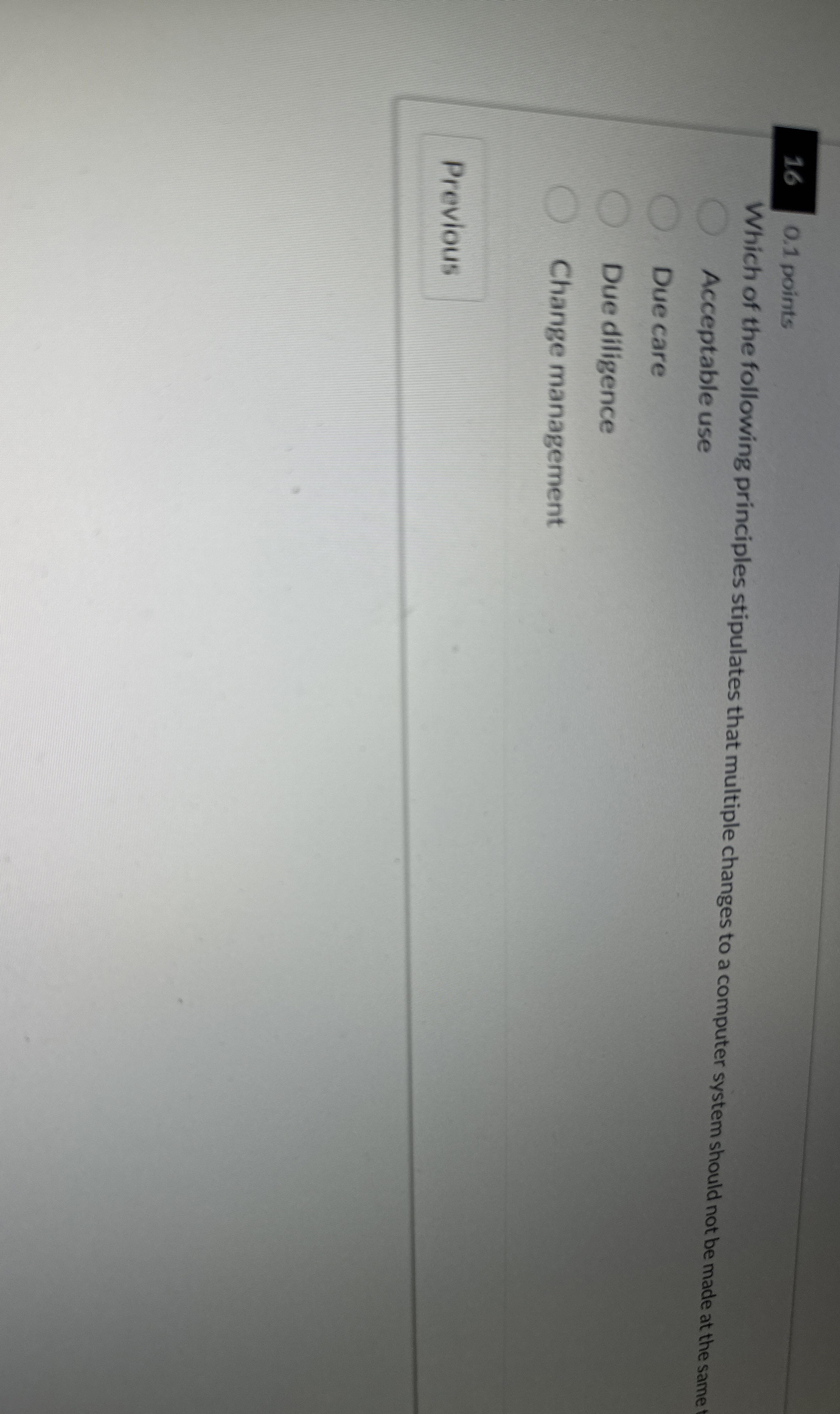 1 6 0 . 1 points Which of the following