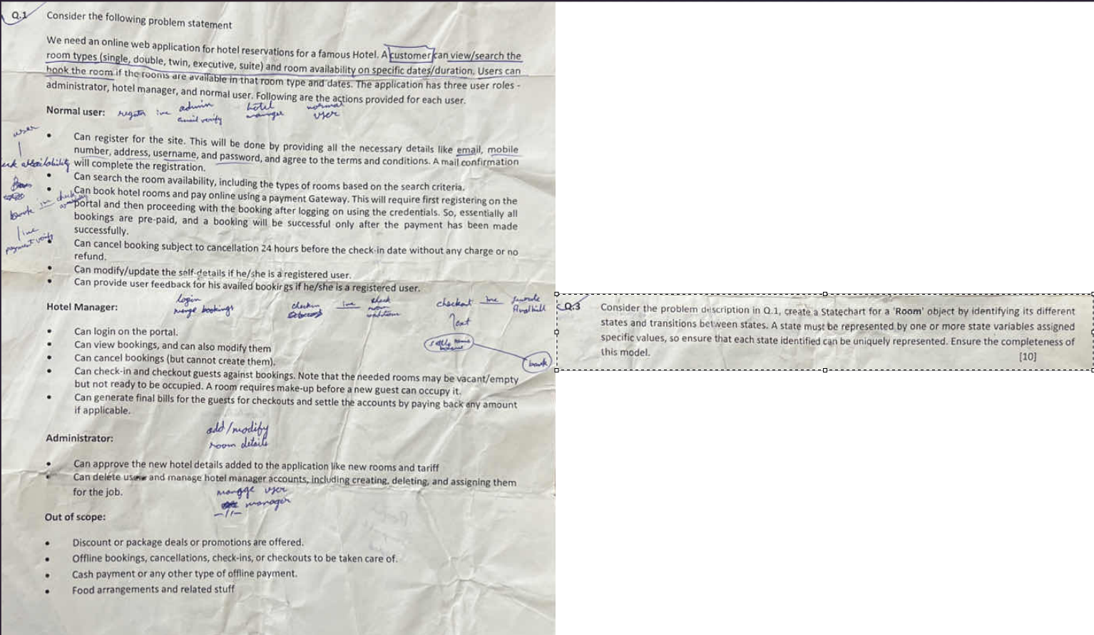 Can provide user feedback for his availed