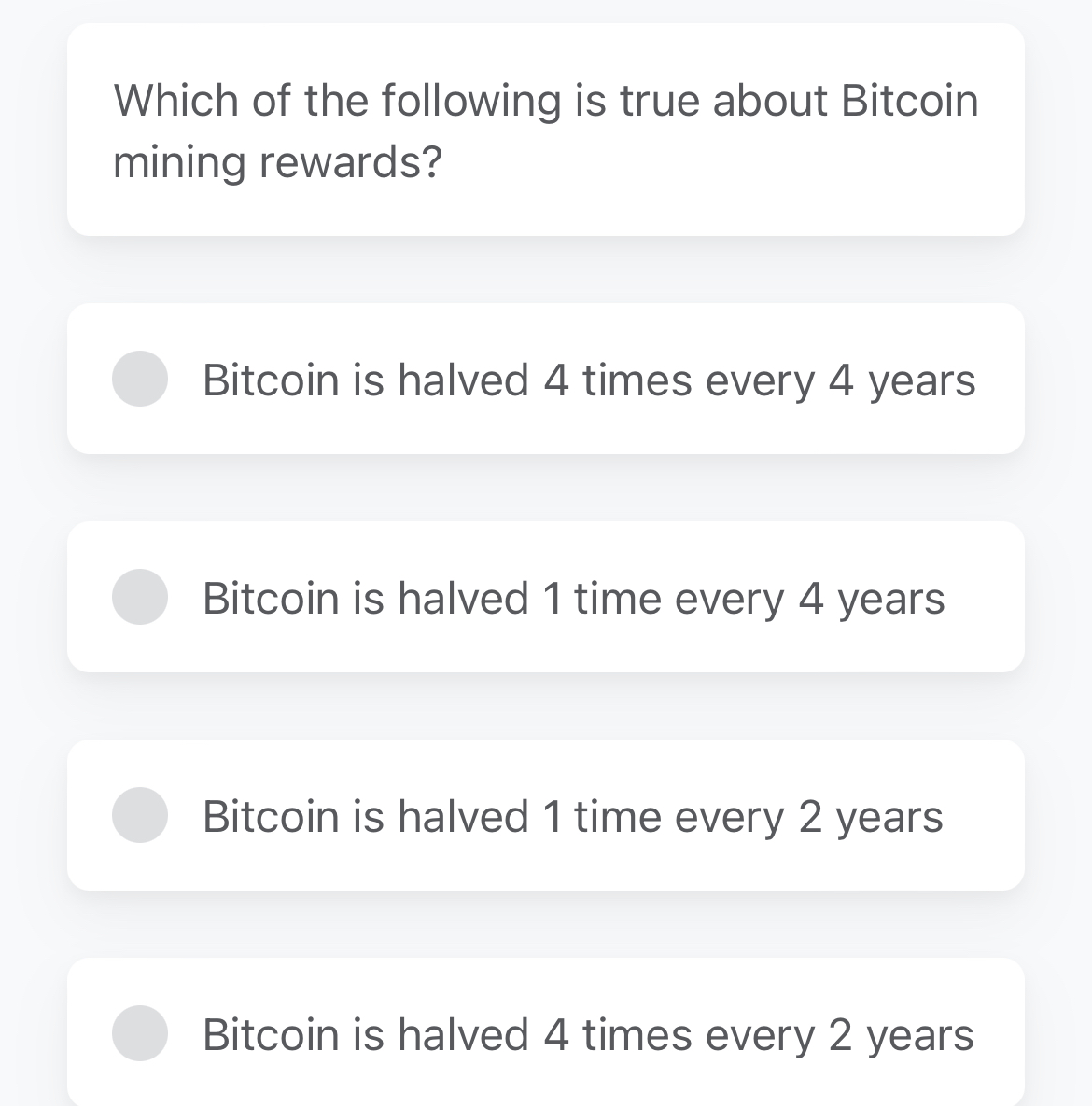 Which of the following is true about Bitcoin